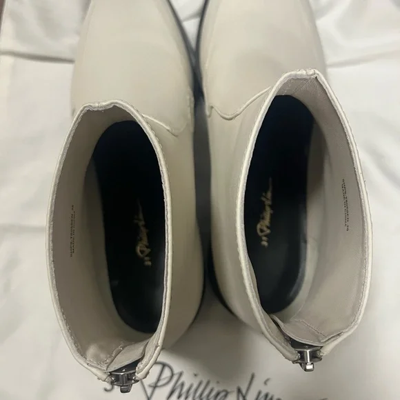3.1 Phillip Lim White Ankle Boots - Picture 4 of 4